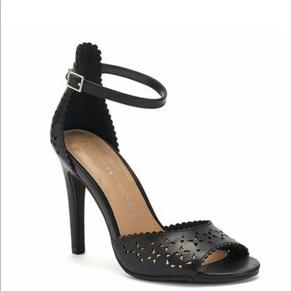 LC Lauren Conrad Shoes - LC Lauren Conrad streamer floral cutout high heels